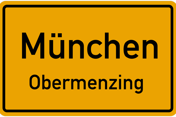 München Obermenzing Ortsschild