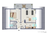 Grundriss - Helle Dachgeschosswohnung mit großem Balkon in ruhiger Lage in Germering – ideal für Singles und Paare
