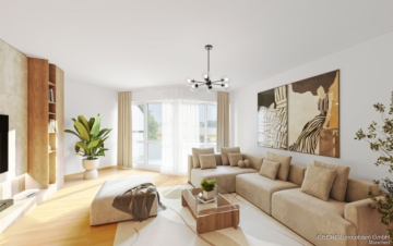 GEORGI: 3-Zimmer-Wohnung im Erbbaurecht – zwei Balkone, idealer Grundriss, 80995 München, Etagenwohnung