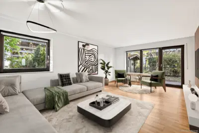 GEORGI: Mehr Platz als gedacht: Gartenmaisonette mit ca. 105 m² Wohn-/Nutzfläche, 81671 München, Erdgeschosswohnung